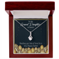 To My Granddaughter Happy Easter Granddaughter Alluring Ribbon Necklace Message Card-Express Your Love Gifts