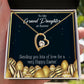 To My Granddaughter Happy Easter Granddaughter Forever Necklace w Message Card-Express Your Love Gifts