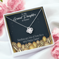 To My Granddaughter Happy Easter Infinity Knot Necklace Message Card-Express Your Love Gifts