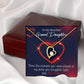 To My Granddaughter In My Heart Forever Necklace w Message Card-Express Your Love Gifts