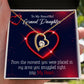 To My Granddaughter In My Heart Forever Necklace w Message Card-Express Your Love Gifts