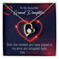 To My Granddaughter In My Heart Forever Necklace w Message Card-Express Your Love Gifts