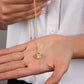 To My Granddaughter Into My Heart Infinity Knot Necklace Message Card-Express Your Love Gifts