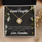 To My Granddaughter Last Breath From Grandma Infinity Knot Necklace Message Card-Express Your Love Gifts