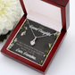 To My Granddaughter Last Breath Grandma Alluring Ribbon Necklace Message Card-Express Your Love Gifts