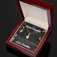 To My Granddaughter Last Breath Grandma Alluring Ribbon Necklace Message Card-Express Your Love Gifts