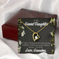 To My Granddaughter Last Breath Grandma Forever Necklace w Message Card-Express Your Love Gifts