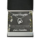 To My Granddaughter Last Breath Grandma Forever Necklace w Message Card-Express Your Love Gifts