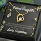 To My Granddaughter Last Breath Grandma Forever Necklace w Message Card-Express Your Love Gifts