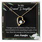 To My Granddaughter Live Your Dreams Forever Necklace w Message Card-Express Your Love Gifts