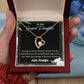 To My Granddaughter Live Your Dreams Forever Necklace w Message Card-Express Your Love Gifts