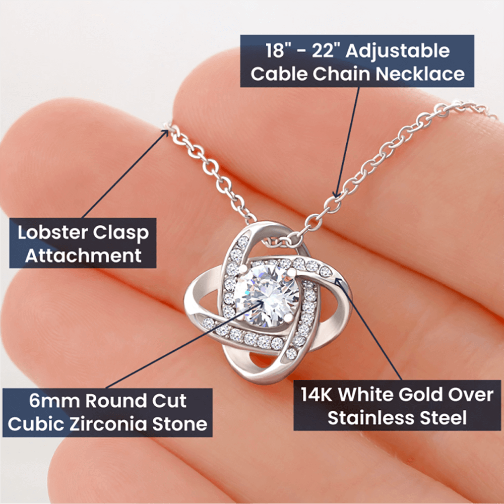 To My Granddaughter Live Your Dreams From Grandma Infinity Knot Necklace Message Card-Express Your Love Gifts