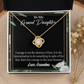 To My Granddaughter Live Your Dreams From Grandma Infinity Knot Necklace Message Card-Express Your Love Gifts