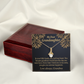 To My Granddaughter Love Means A Grandchild Alluring Ribbon Necklace Message Card-Express Your Love Gifts
