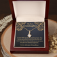 To My Granddaughter Love Means A Grandchild Alluring Ribbon Necklace Message Card-Express Your Love Gifts