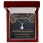 To My Granddaughter Love Means A Grandchild Alluring Ribbon Necklace Message Card-Express Your Love Gifts