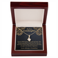 To My Granddaughter Love Means A Grandchild Alluring Ribbon Necklace Message Card-Express Your Love Gifts