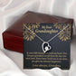 To My Granddaughter Love Means A Grandchild Forever Necklace w Message Card-Express Your Love Gifts
