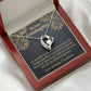 To My Granddaughter Love Means A Grandchild Forever Necklace w Message Card-Express Your Love Gifts
