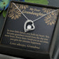 To My Granddaughter Love Means A Grandchild Forever Necklace w Message Card-Express Your Love Gifts