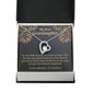 To My Granddaughter Love Means A Grandchild Forever Necklace w Message Card-Express Your Love Gifts