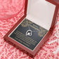 To My Granddaughter Love Means A Grandchild Forever Necklace w Message Card-Express Your Love Gifts