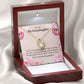 To My Granddaughter Loving Granddaughter To Grandma Forever Necklace w Message Card-Express Your Love Gifts
