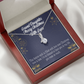 To My Granddaughter Merry Christmas Granddaughter Alluring Ribbon Necklace Message Card-Express Your Love Gifts