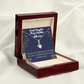 To My Granddaughter Merry Christmas Granddaughter Alluring Ribbon Necklace Message Card-Express Your Love Gifts