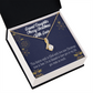 To My Granddaughter Merry Christmas Granddaughter Alluring Ribbon Necklace Message Card-Express Your Love Gifts