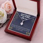 To My Granddaughter Merry Christmas Granddaughter Alluring Ribbon Necklace Message Card-Express Your Love Gifts