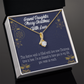 To My Granddaughter Merry Christmas Granddaughter Alluring Ribbon Necklace Message Card-Express Your Love Gifts