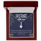To My Granddaughter Merry Christmas Granddaughter Alluring Ribbon Necklace Message Card-Express Your Love Gifts