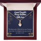To My Granddaughter Merry Christmas Granddaughter Alluring Ribbon Necklace Message Card-Express Your Love Gifts