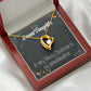 To My Granddaughter Merry Christmas Granddaughter Forever Necklace w Message Card-Express Your Love Gifts