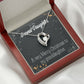 To My Granddaughter Merry Christmas Granddaughter Forever Necklace w Message Card-Express Your Love Gifts