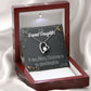To My Granddaughter Merry Christmas Granddaughter Forever Necklace w Message Card-Express Your Love Gifts