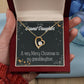 To My Granddaughter Merry Christmas Granddaughter Forever Necklace w Message Card-Express Your Love Gifts