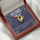 To My Granddaughter Merry Christmas With Love Forever Necklace w Message Card-Express Your Love Gifts