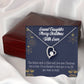 To My Granddaughter Merry Christmas With Love Forever Necklace w Message Card-Express Your Love Gifts