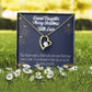 To My Granddaughter Merry Christmas With Love Forever Necklace w Message Card-Express Your Love Gifts