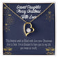 To My Granddaughter Merry Christmas With Love Forever Necklace w Message Card-Express Your Love Gifts