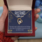 To My Granddaughter Merry Christmas With Love Forever Necklace w Message Card-Express Your Love Gifts