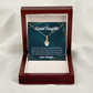 To My Granddaughter My Little Girl Alluring Ribbon Necklace Message Card-Express Your Love Gifts