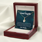 To My Granddaughter My Little Girl Alluring Ribbon Necklace Message Card-Express Your Love Gifts