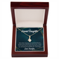 To My Granddaughter My Little Girl Alluring Ribbon Necklace Message Card-Express Your Love Gifts