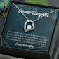 To My Granddaughter My Little Girl Forever Necklace w Message Card-Express Your Love Gifts