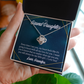 To My Granddaughter My Little Girl From Grandpa Infinity Knot Necklace Message Card-Express Your Love Gifts
