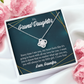 To My Granddaughter My Little Girl From Grandpa Infinity Knot Necklace Message Card-Express Your Love Gifts