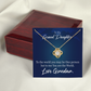 To My Granddaughter My World From Grandma Infinity Knot Necklace Message Card-Express Your Love Gifts